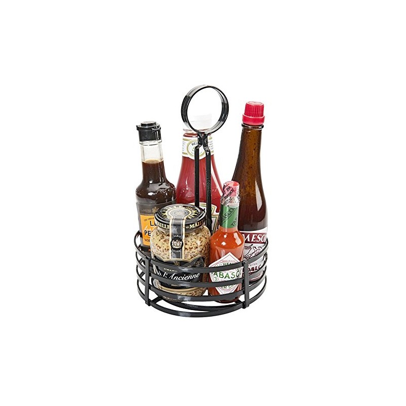 Basket Spice Diameter 15.5 x 24 cm Black Iron -