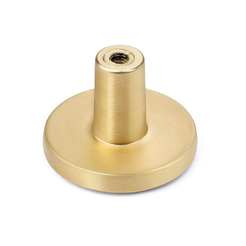 Furniture Knobs Gold, WEAVERBIRD 4 Pieces Zinc Alloy Brushed Brass