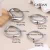 CASDAN 4Pcs Chunky Gold Bangle Bracelets for Women Twisted Hinged