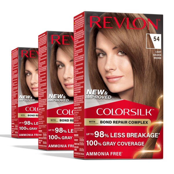 REVLON Revlon ColorSilk with Bond Repair Complex, Brown Permanent Hair