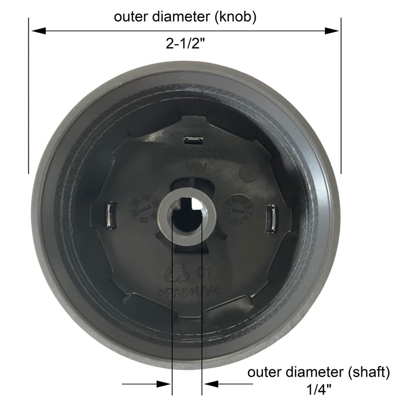 Weber # 69893 Set of 3 Control Knobs Spirit 300