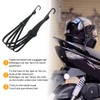 URAQT Bicycle Hooks Rope, 2 Pack Rubber Bungee Cords, Motorcycle