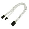 Nanoxia 900400023 PCI-E 6->6+2-Pin Adapter Cable, 30 cm, White Single Sleeve
