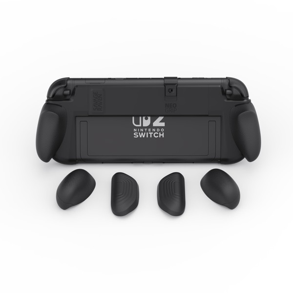 Savage Raven by Skull & Co. Switch2専用カバー「NeoGrip2」人間工学デザイン　三種類交換可能グリップ　精密軽量「単品」「ブラック」