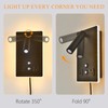 CNMYKYDS Dimmable Plug in Wall Sconce with Touch Switch,Headboard Bedside