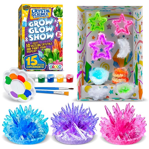 Crystal Growing Kit for Kids - 10 Crystals Science Experiment