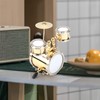 Miniature Drum Ornament, Brass Mini Miniature Musical Instrument Model Replica