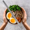 Youda 5 Pairs Pure Titanium Chopsticks (9.45") - Extra Long