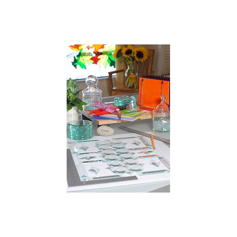 4" x 6" Beveled Glass Rectangle - 10 Pieces