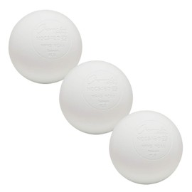 Champion Sports LBW3SET Nocsae Lacrosse Ball Set, 3, White