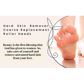 for Scholl Velvet Smooth Express Pedi Replacement Rollers Heads Refills Hard Skin Remover Foot Callus Remover for Feet – Foot Soak, feet Hard Skin Remover Foot Scrub (Black Extra Coarse, 8)