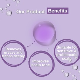 Biofresh cosmetics Via Natural Lavender Shampoo with Lavender Oil for Hair - Men and Women, Refreshes and Cools the Scalp, Hair Care, Sebum Control Shampoo 300 ml