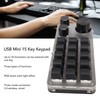 USB Mini 15 Key Keypad with 3 Knobs Type C
