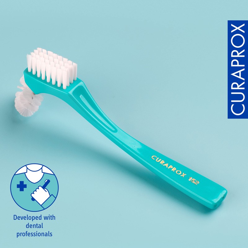 Curaprox BDC 152 Cleaning Brush for Dentures and Braces Mint