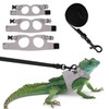 Fnaobai Bearded Dragon Harness Leash Set 3 Size Adjustable Lizards