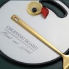 Gold Spatulas, Berglander Slotted Turner Titanium Gold Plating, Metal Spatulas
