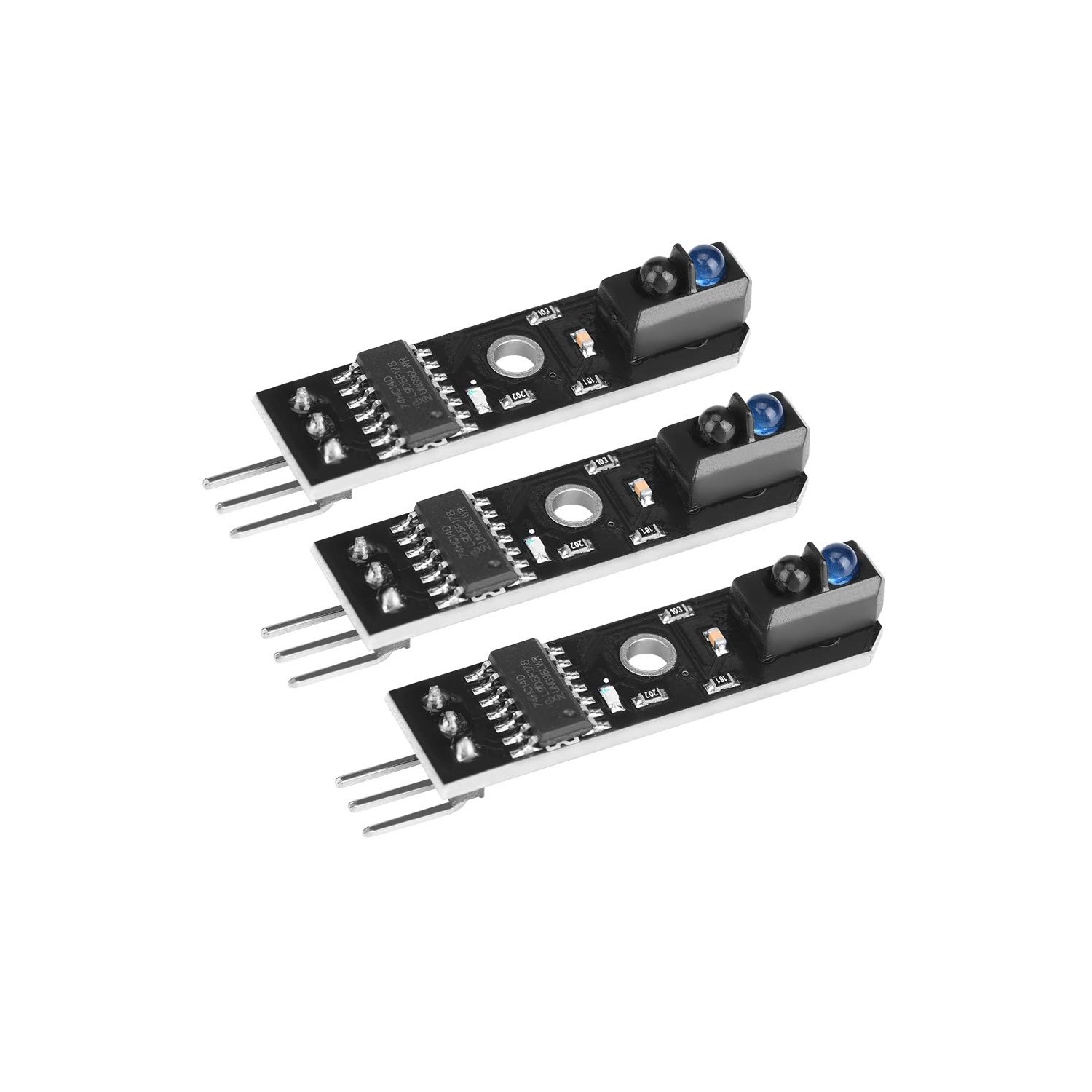 3Pcs 1 Channel Infrared Reflection, Ir Reflectance Sensor Tracking ...