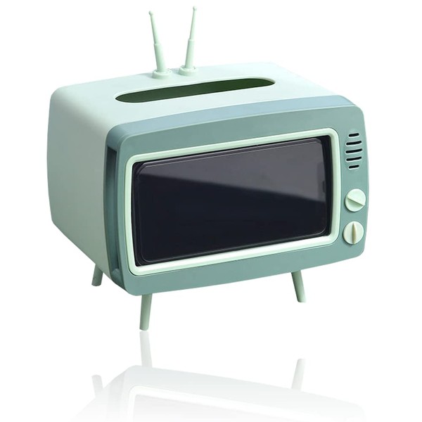 CQUUKOI Fun Cute TV Tissue Box Holder,Multi Functional Square Tissue