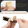 Gaurqiah Brushed Gold Wave Style Passage Door Handle Without Keys,