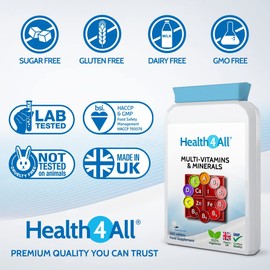 Health4All Multivitamins & Minerals One a Day 360 Tablets 100% RDA