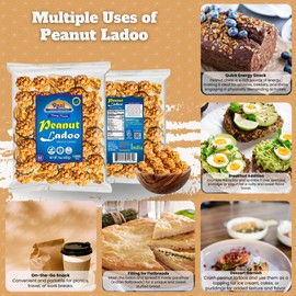 Rani Peanut Ladoo (Round Peanut Brittle Candy) 14oz (400g) ~ All Natural | Vegan | No colors | Gluten Friendly | Kosher | Indian Origin