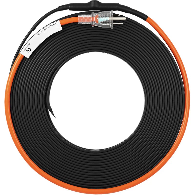 100-Foot Self-Regulating 5W/ft Heat Tape Pipe Heating Cable Freeze Protection