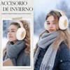 2 Piezas Orejeras de invierno para mujer,Orejeras para mujer de