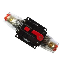 ZOOKOTO 40 Amp Circuit Breaker with Manual Reset Fuse Holder Solar Panel Fuse for Auto Car Marine Boat Stereo Switch Audio Inverter System Protection