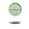 Hoshisea Divided Ceramic Dinner Plate, Split Diet Plate, Snack Plate,