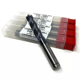 CME 4pcs 1/2x2x4" Solid Carbide Roughing End Mills Tialn Coated, 4 flute Long length