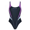 Aqua Sphere Elena Girls' Swimming Costume Black Purple, black /