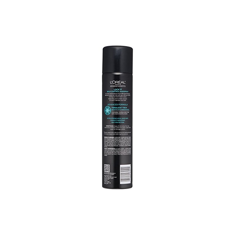 L'Oréal Paris Advanced Hairstyle LOCK IT Bold Control Hairspray, 8.25