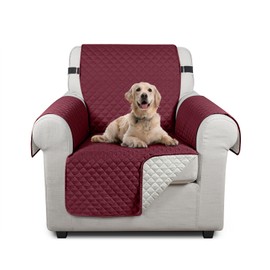 TAOCOCO Sofa Covers,1 Seater Sofa Slipcovers,Non Slip Sofa Covers,Settee Covers,Sofa Protectors from Pets,Washable Sofa Covers for Dogs(Red)