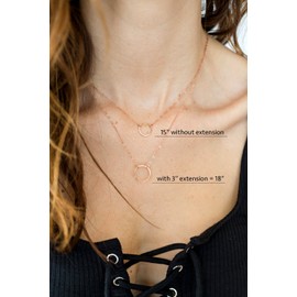 Wild Moonstone Necklace Bracelet Extender Chain 3pc Set - 2", 3", 4" - Sterling Silver, 14k Gold Filled, 14k Rose Gold Filled (14k Rose Gold Filled)