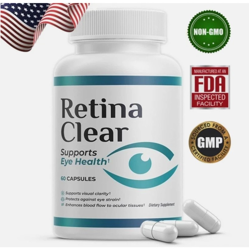3-Pack Retina Clear Capsules, RetinaClear Supports Eye Health - 180