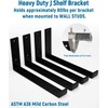 LEOPO 8 inch Shelf Brackets 8-Pack ,1/5 inch Thick Heavy