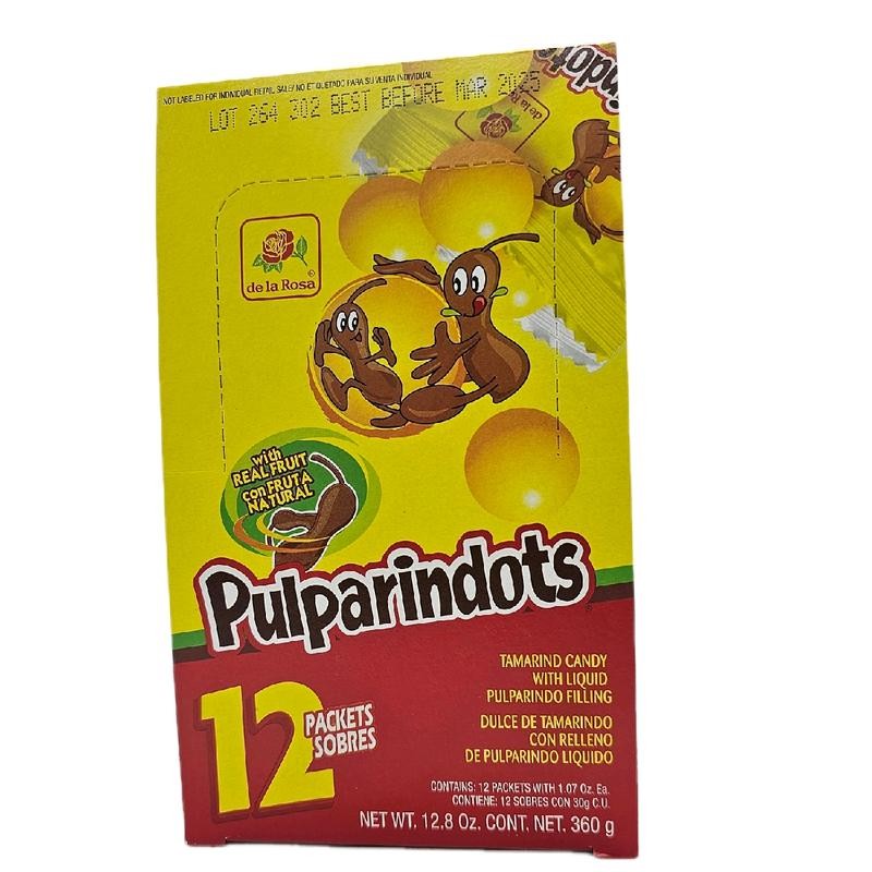 Pulparindots - coated tamarind candy filled with hot and salted