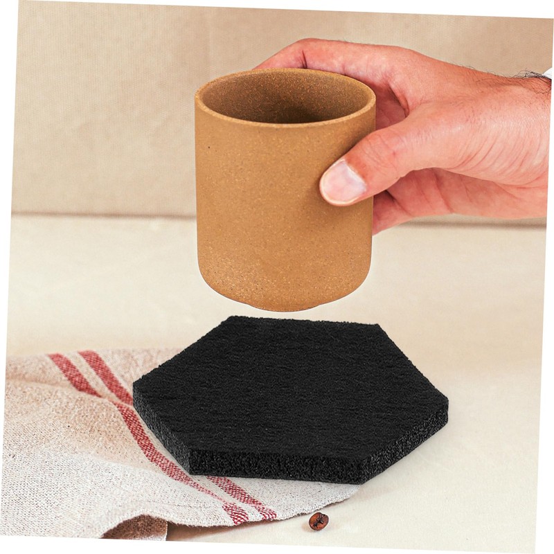 Operitacx 2 Sets Felt Coasters for Cups Thickened Heat Insulated