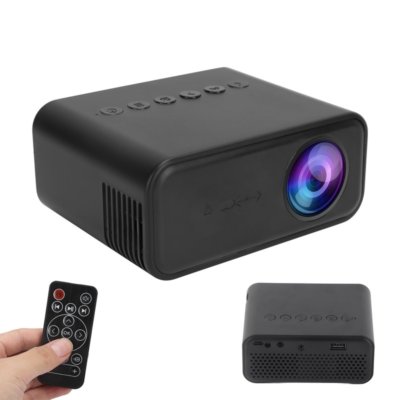 YT500 Mini Projector Portable Movie Projector with Audio and Video/USB/Memory
