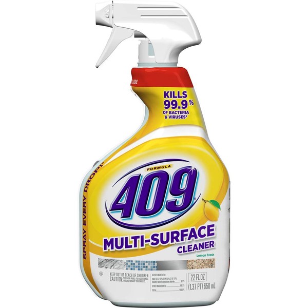 Formula 409 Multi-Surface Spray Cleaner, Lemon Scent, 22 Ounces, Pack of 3