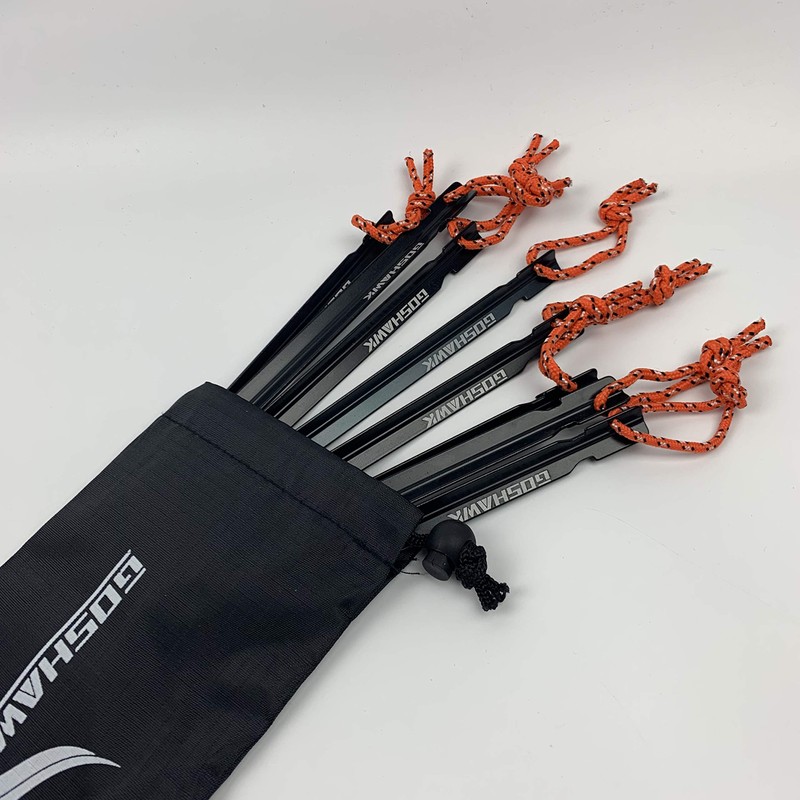 Goshawk 8Pcs 18cm Aluminum Alloy Outdoor Camping Trip Tent Peg