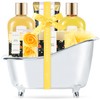 Luxetique Spa Gift Basket for Women - 8pc Yellow Gift