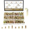 Kindroufly 152 Pieces 1/4"-20, 5/16"-18 Threaded Inserts, Nut Inserts, Wood