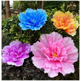 Realistic Looking Artificial Peony Flower Single Stem - 19.69 Inch Giant Peonies Artificial Flowers for Vase, Wedding Decor, Home Centerpiece Indoor Outdoor