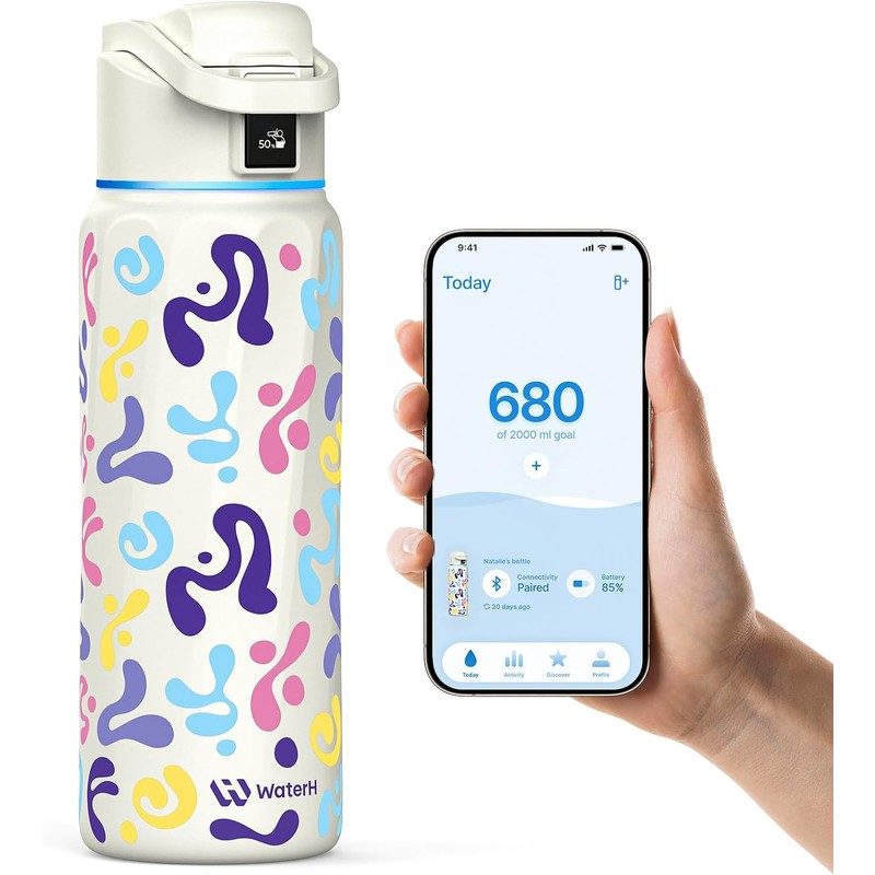 BOTELLA DE AGUA INTELIGENTE BOOST con recordatorio para beber agua