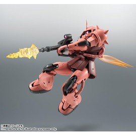 TAMASHII NATIONS Robot Spirits Mobile Suit Gundam MS-06S Char Exclusive Zaku Version, A.N.I.M.E. (Resale Version), Approx. 4.9 inches (125 mm), PVC & ABS Pre-painted Action Figure