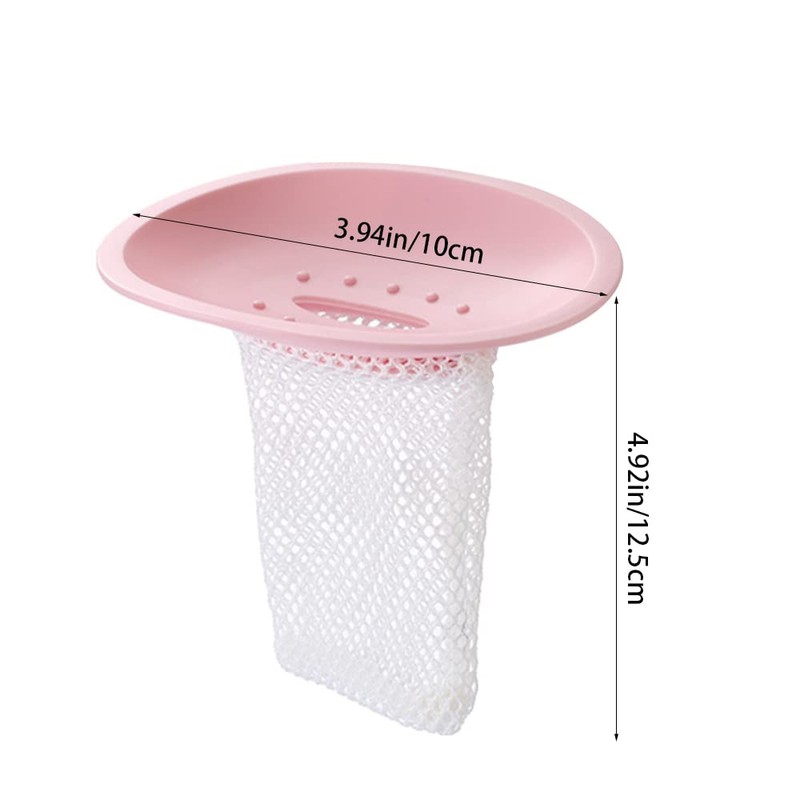 Net Bag Soap Box Self Draining Soap Dish Multifunction Soap