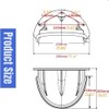 CTXSumTec 11.4" X 8.07"X6.18" CCTV Security Camera Sun Rain Shade