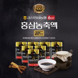 Choidaeguseong Nonghyup 6-year-old red ginseng concentrate gold 45gx7 bottles (health functional food) / 최다구성농협 6년근 홍삼농축액 골드 45gx7병(건강기능식품)