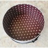 Feminine Touch Round White Hat Box Hat Storage With Lid